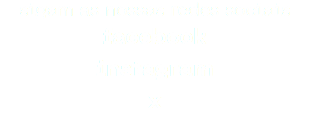 sigam as nossas redes sociais facebook instagram x